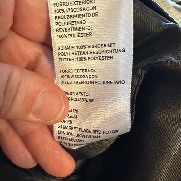 Silence + Noise Urban Outfitters NWT Black Mini Faux Leather Skirt Moto Small - Picture 4 of 5